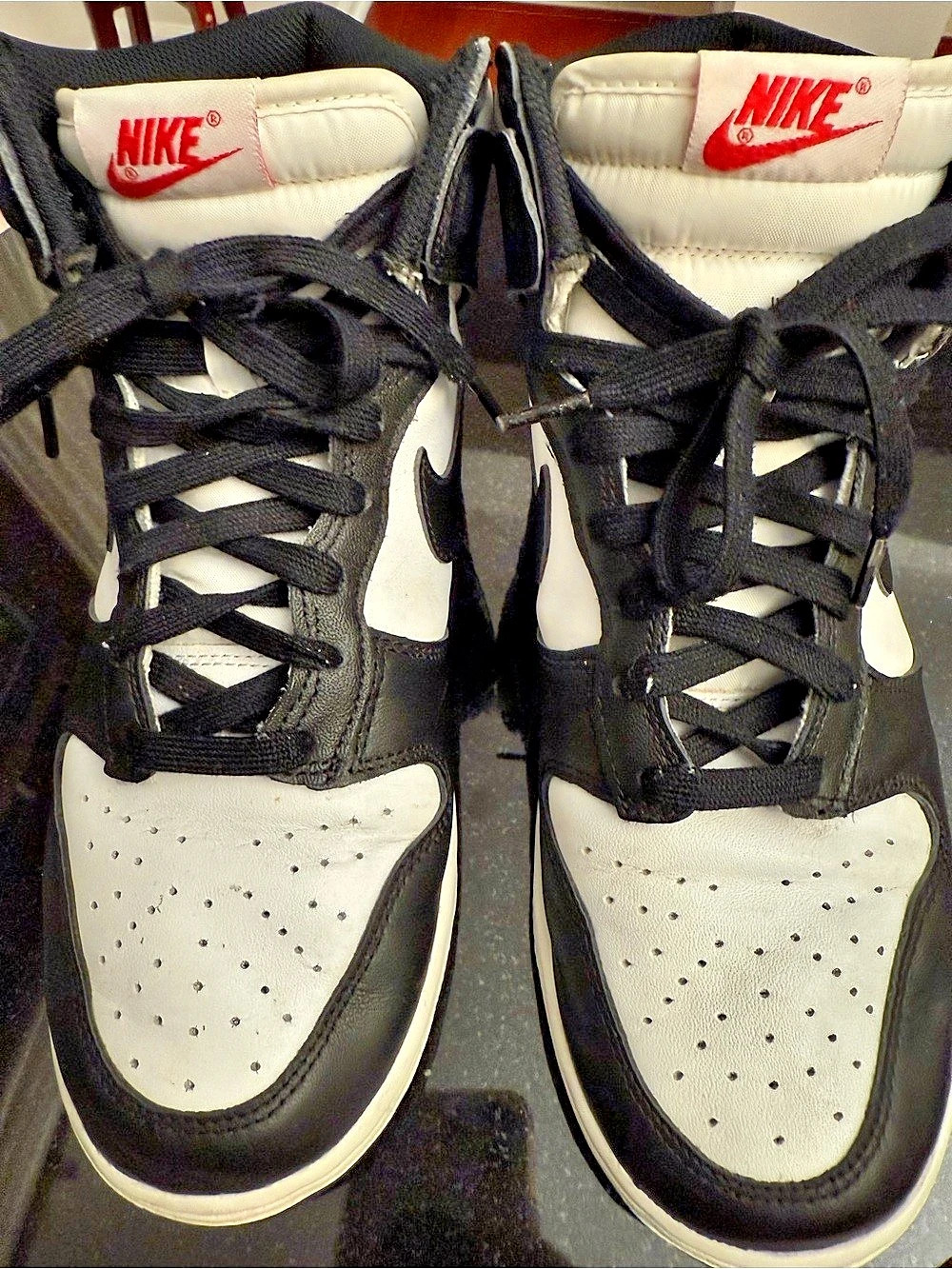 Nike women Dunk High Retro Black White High-Top Sneakers